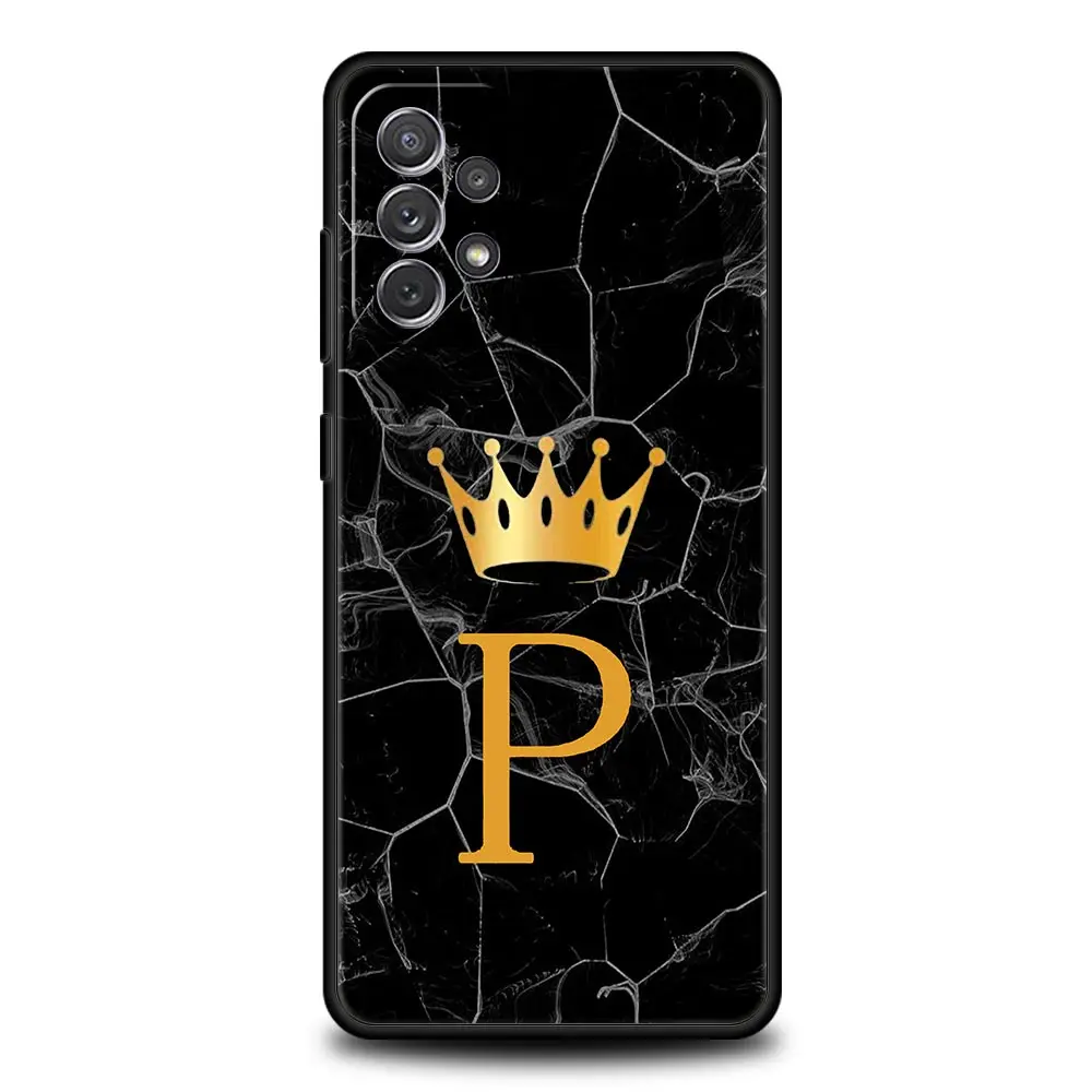 Personalized Alphabet Crown Phone Case Cover