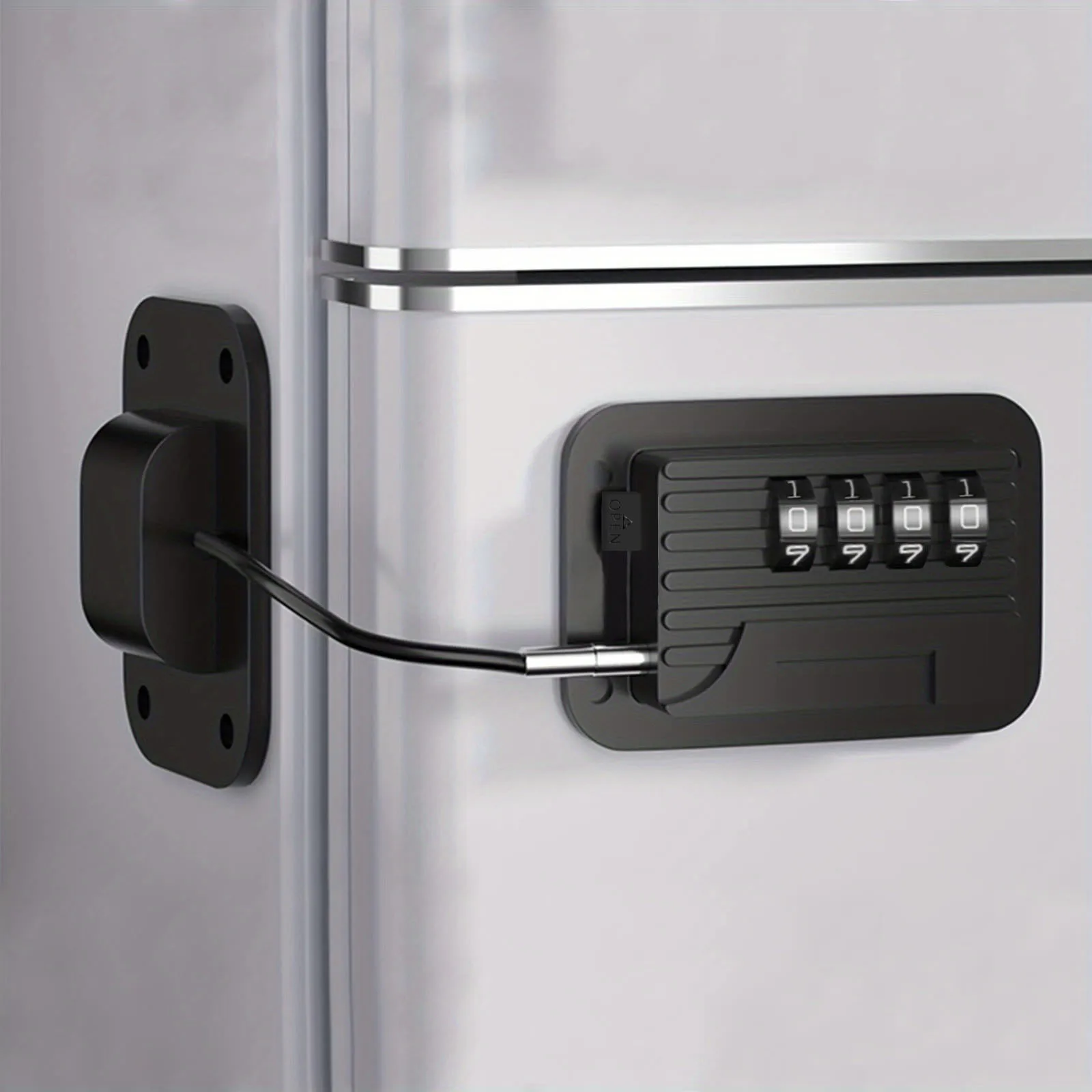 Secure Password-Protected Refrigerator Door Lock for Kitchen Cabinets and Drawers