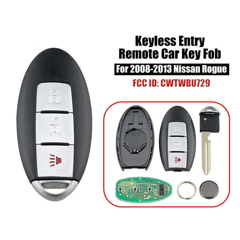 For 2008 2009 2010 2011 2012 2013 Nissan Rogue Keyless Car Remote Smart Key Fob CWTWBU729