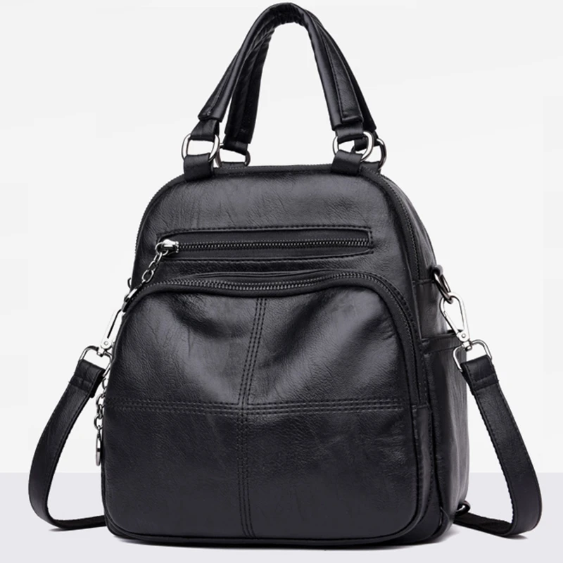 Fashion Women Backpack Leather Brands Female Backpacks Schoolbag Backpack Elegant School
