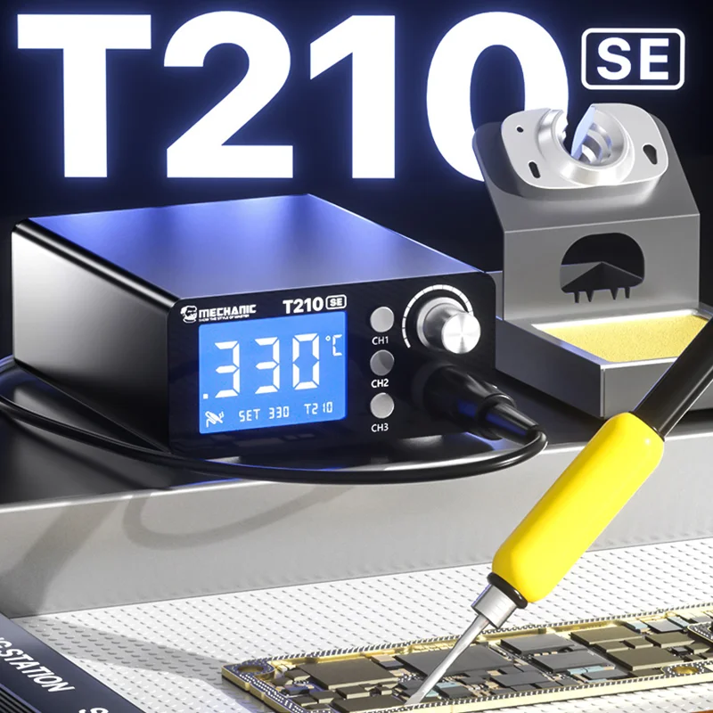 MECHANIC T210 SE Soldering Station LED Digital Adjustment Auto Sleep Quick Heating 210 Micro Electronic Repair Welding Tools