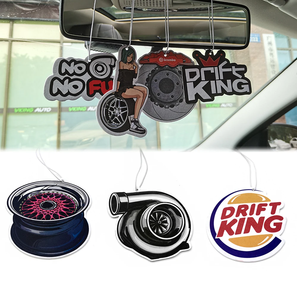 Jdm Racing Car Air Freshener Hanging Auto Rearview Mirror Perfume Style