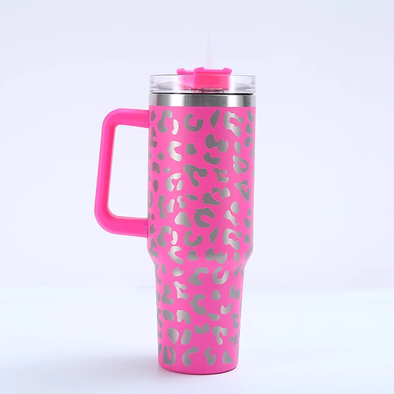 DEJZI Tazza Viaggio, per XX Coperchio Tenuta stagna Viaggio sottovuoto Doppia Parete Auto Bevande Calde Fredde Tazza isolata,D