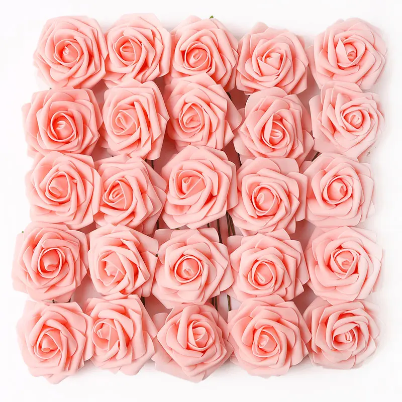 10/25 Stück Rosen-Kunstblumenköpfe, künstliche Blumen, Blumenstrauß, Hochzeit, Hochzeit, Dekoration für Heimdekoration, Girlande, Bastelzubehör – Detail 27