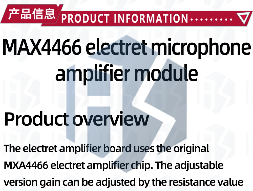 1~10PCS MAX4466 Elektret-Mikrofonverstärkerplatine, einstellbare Verstärkung, Aufnahmeverstärker, Vorverstärker für Arduino EGBO – Detail 1