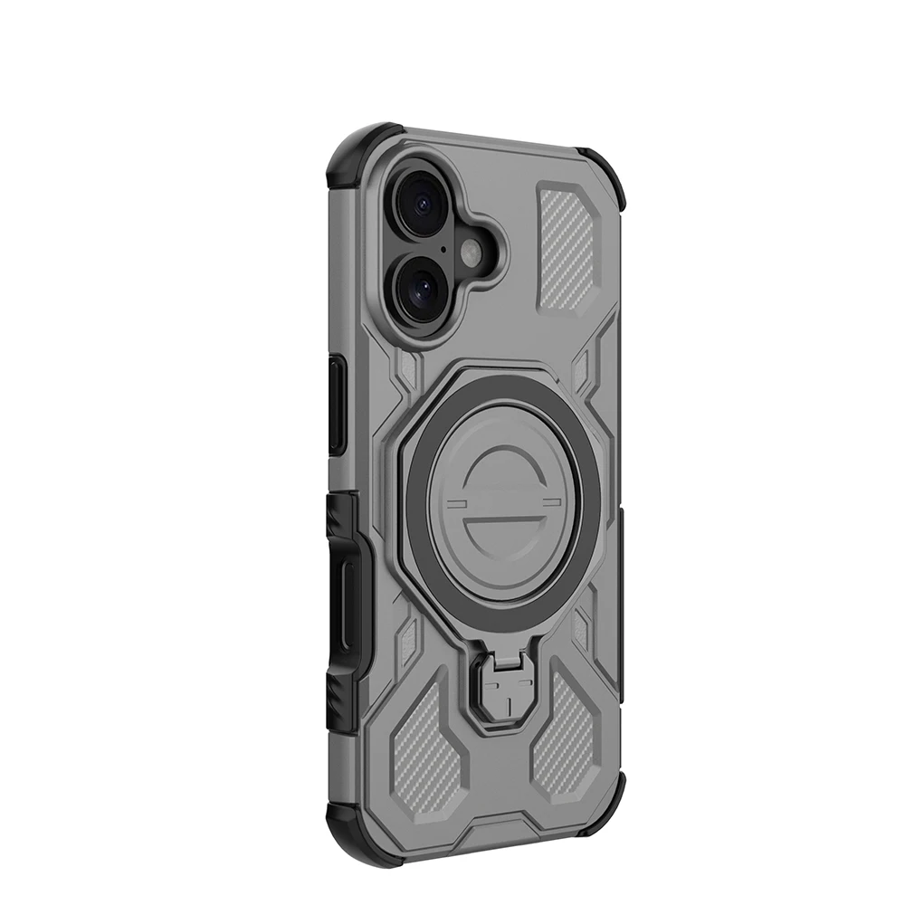 Enhanced Magnetic Metal Stand Case with Strong Magnetism and Back Phone Cover