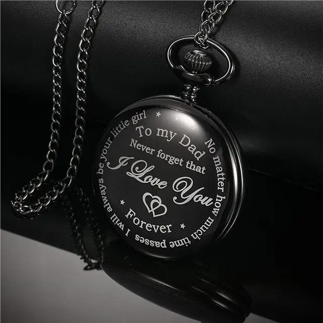 Father's Day Pocket Watch Small Size Time Tell Device Exquisite