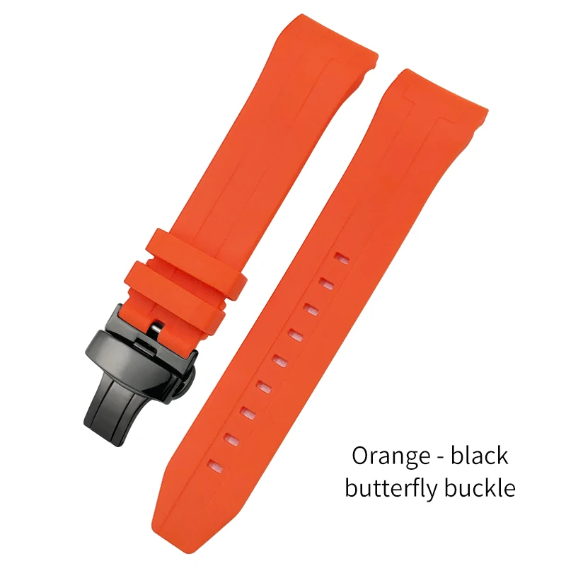 Banda Di Orologi In Silicone Morbido Da 22 Mm Per Cinturino Tissot Per T120 SEASTAR T120417A 45,5 Mm COMMERE SPORTO GURA SPORT CANDA (colore: Fibbia BLK Nera, Dimensione: 22 Mm - Foto 4