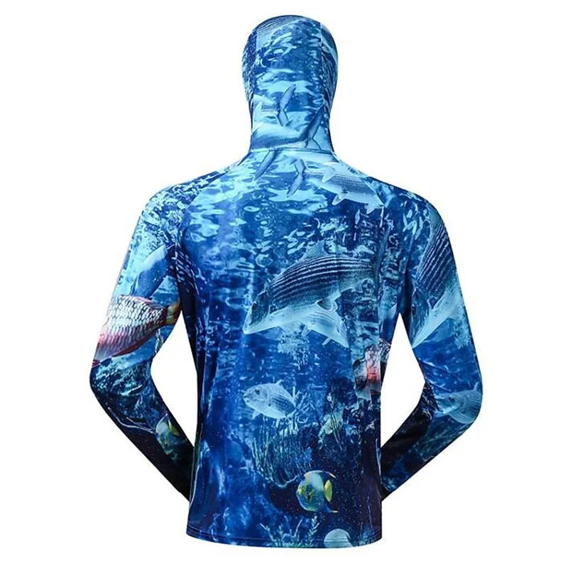 2024 Long Sleeve Fishing Clothing Men's Anti-UV Comfortable Ventilation  Printing Fishing Shirts Sublimation Hoodie Jerseys
