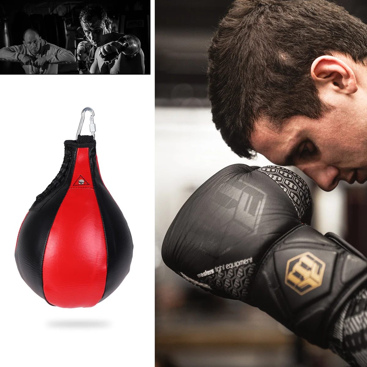 

1PCS Boxing Training Bag ( Black and Red )