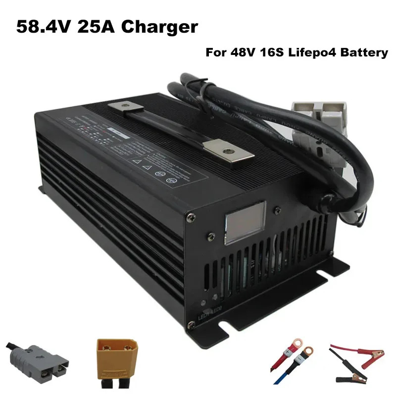 Enerforce LiFePO4 accu 50 Ah 12.8 V 640 Wh lithium-ijzerfosfaat batterij voor PV-systeem, Camper