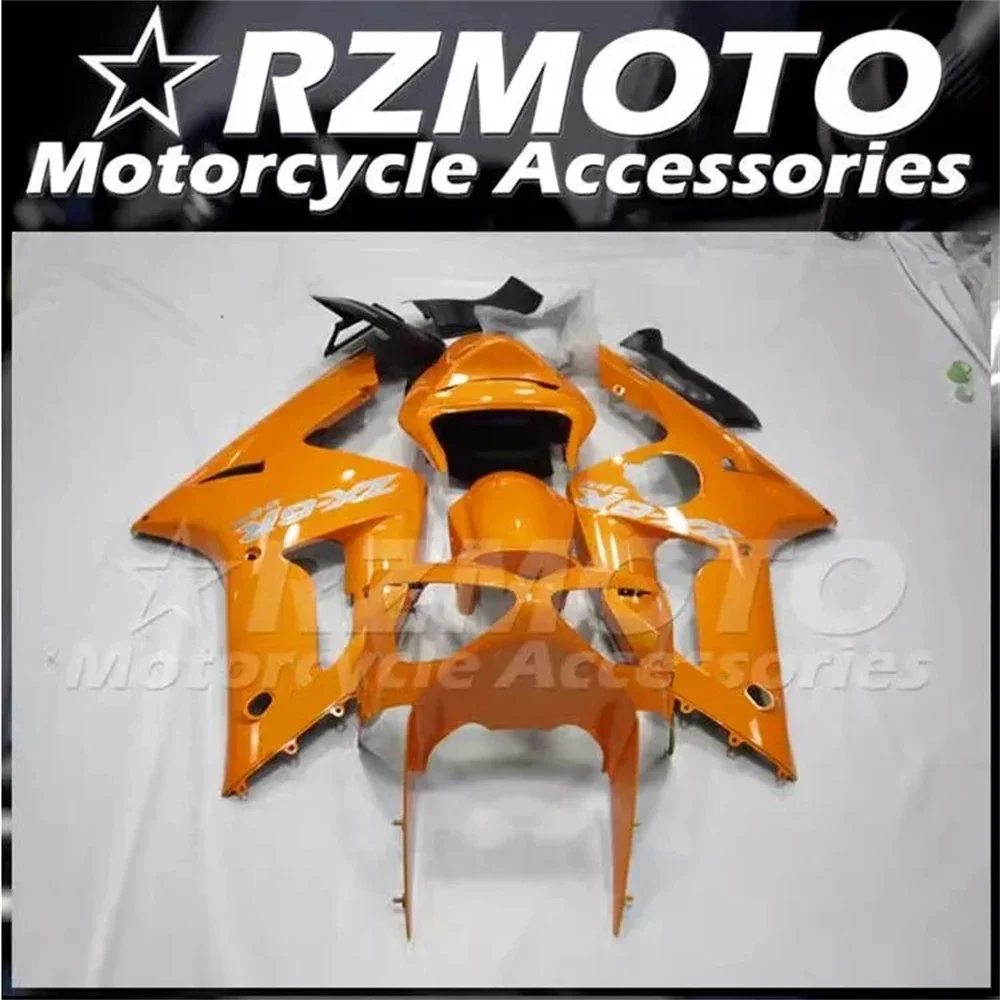 

Комплект обтекателей из АБС-пластика, 4 подарка, подходит для KAWASAKI ZX-6R 2003 2004 636 03 04, кузов оранжевого цвета на заказ