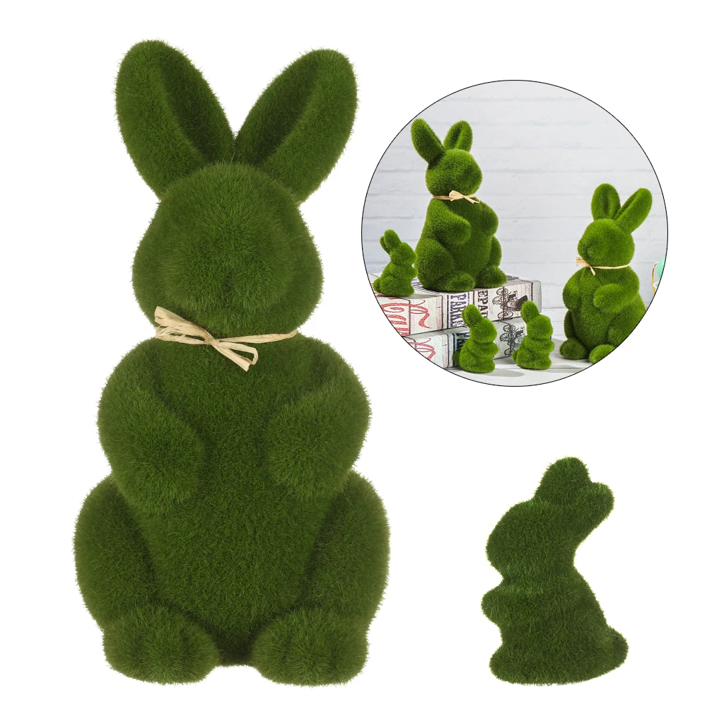 Tavoli Great Easter Egg Hunt Furry Floccato Bunny Rabbit Easter Decor Per Una Celebrazione Di Pasqua O Una Festa Per Bambini, Verde
