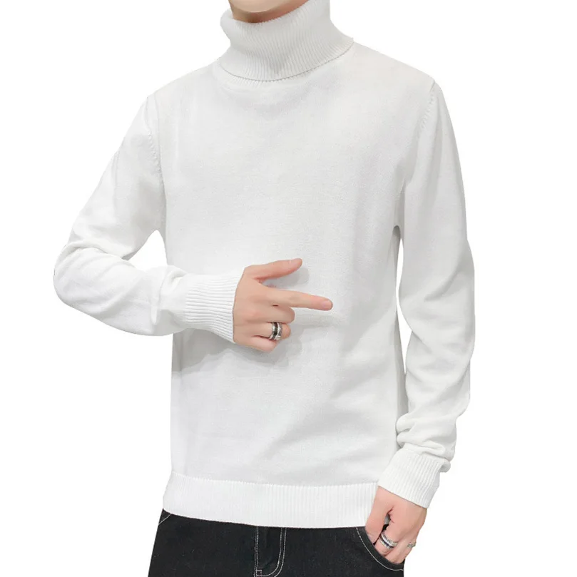 Spring Solid Long Sleeve Turtleneck 