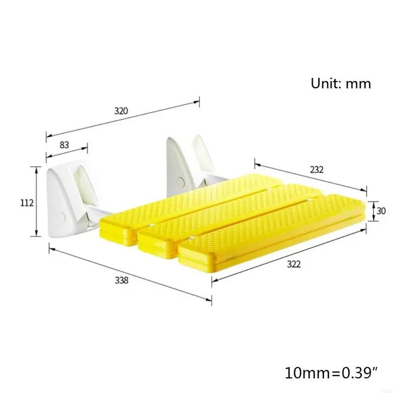 Wall Mounted Shower for Seat Bathroom Shower Folding for Seat Folding Beach Bath Stool Toilet Chair