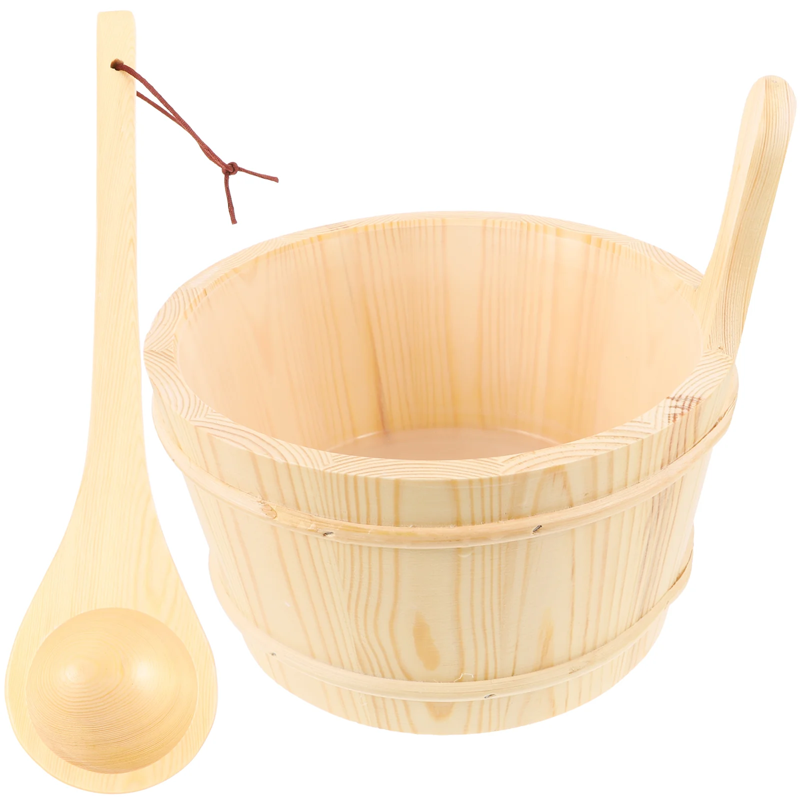 

Sauna Barrel Set Wooden Serving Spoon Dedicated Bathroom Acessories Accessories for