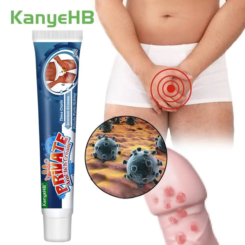 1Pcs Private Part Itching Cream For Rash Eczema Dermatitis Antibacterial Fungus Anti Infection Remove Odor Herbal Ointment G038