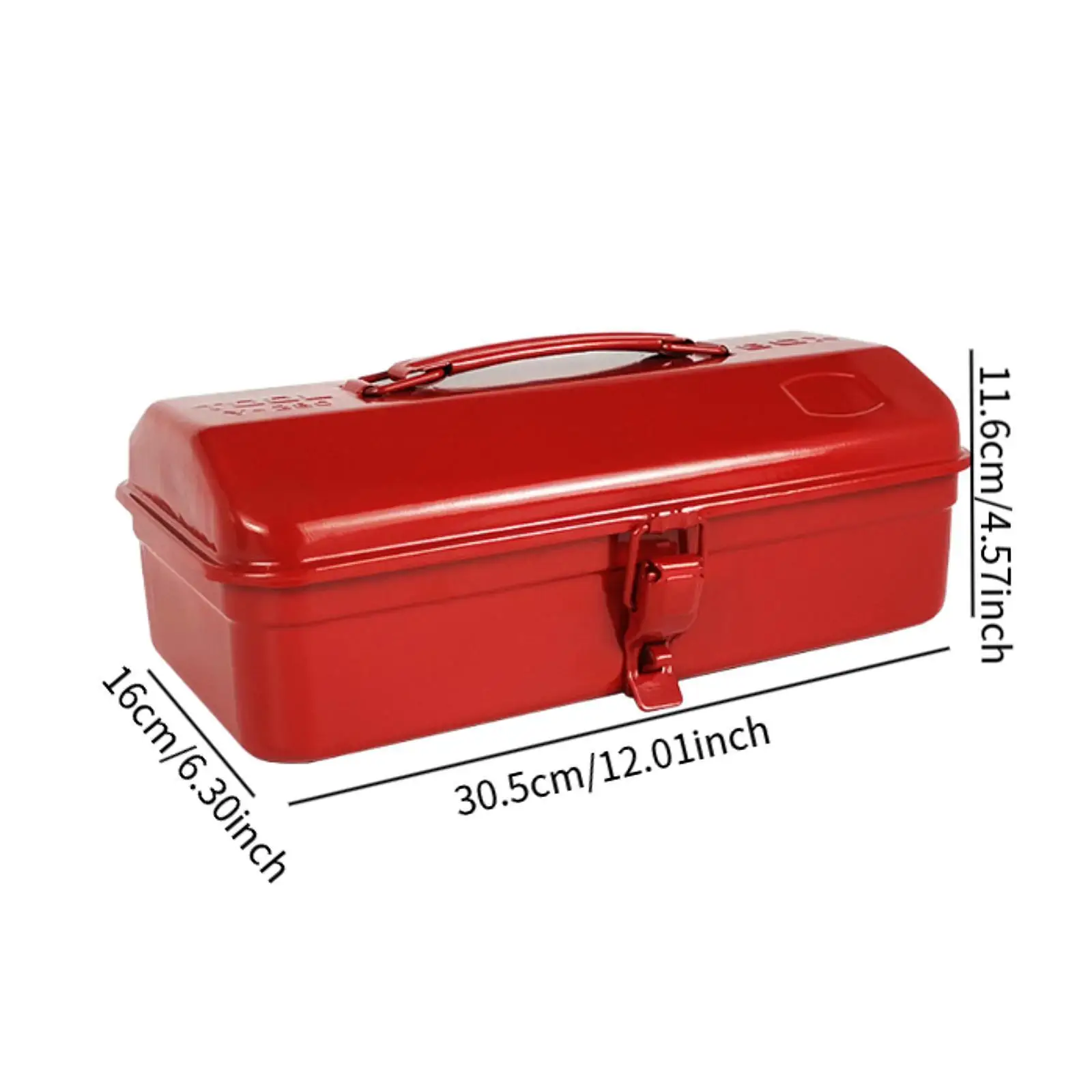 Portable Metal Tool Organization Box with Handle Multipurpose Outdoor Storage Box Container for Home Car Heavy Duty 6