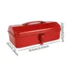 Portable Metal Tool Organization Box with Handle Multipurpose Outdoor Storage Box Container for Home Car Heavy Duty 6