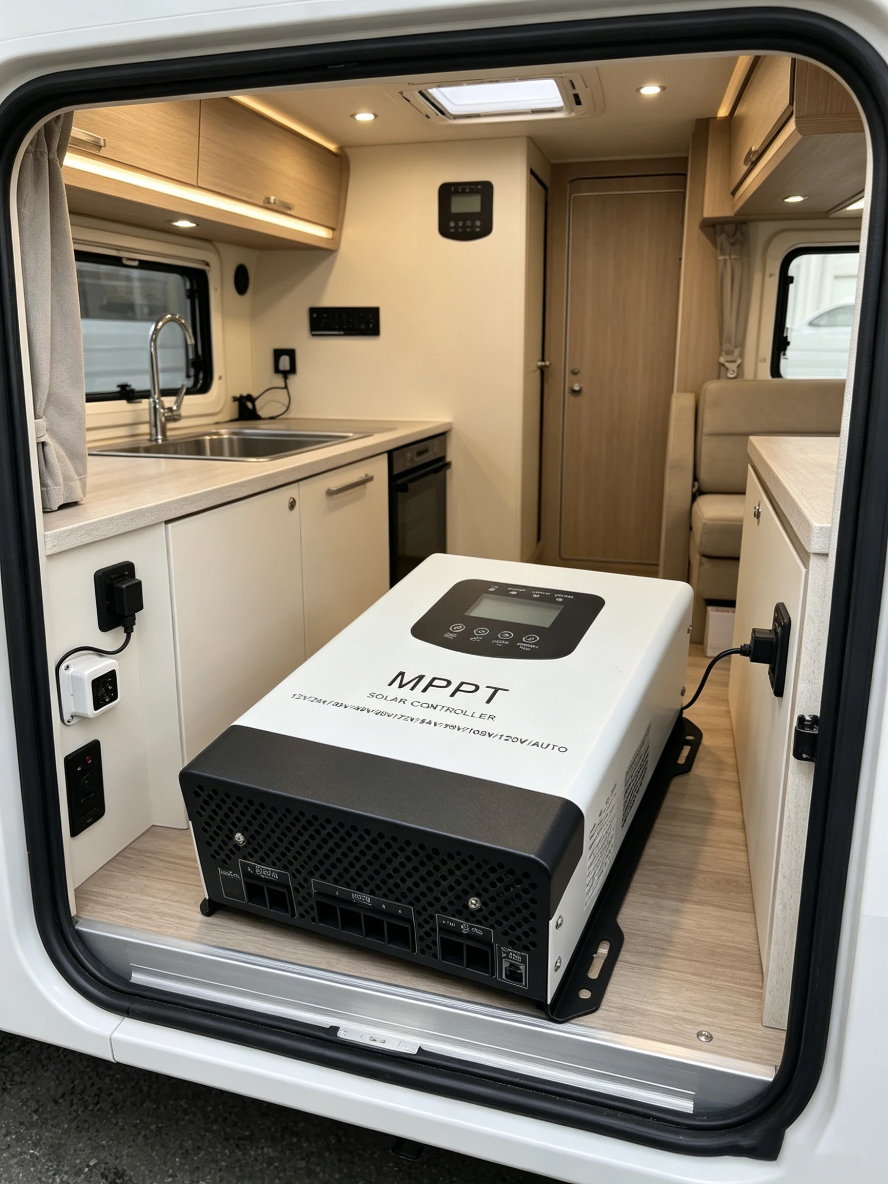 Intelligent MPPT Solar Charge Controller with Smart WiFi Monitoring for Off-Grid Power Systems