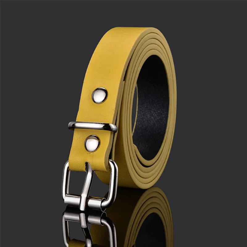 New Style Fashion Children Leather Belts Design Alloy Pin Buckle Boys Girls Kid Casual Waistband Jeans Adjustable Men's Belt
