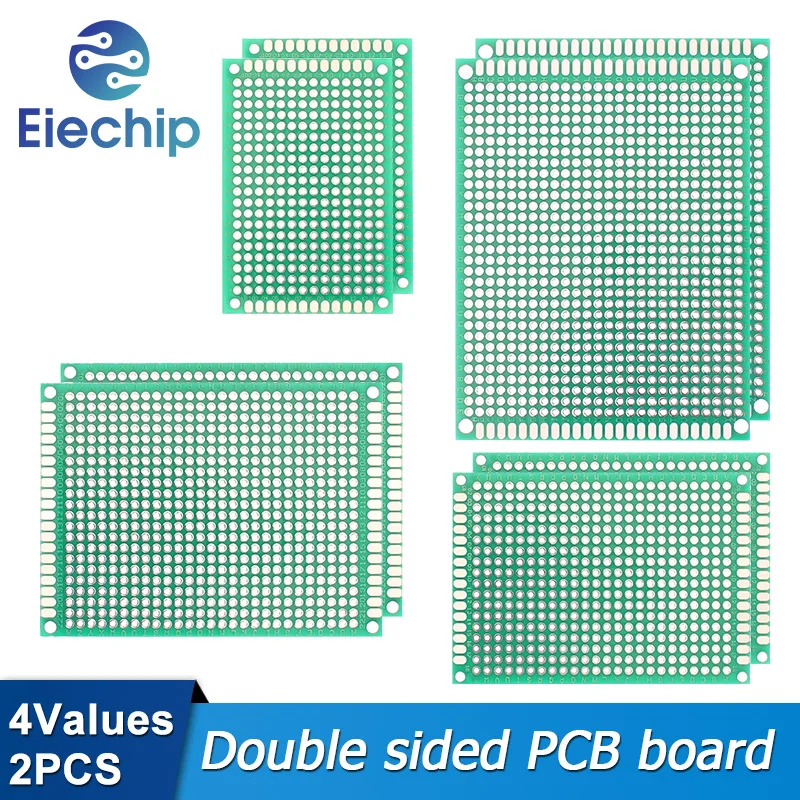 8pcs/set 4x6cm 5x7cm 6x8cm 7x9cm Double sided PCB diy electronic kit,Universal Printed circuit board prototype pcb board 5pcs electronic pcb board 2x8cm diy universal printed circuit board 2 8cm double side prototyping pcb for arduino copper plate
