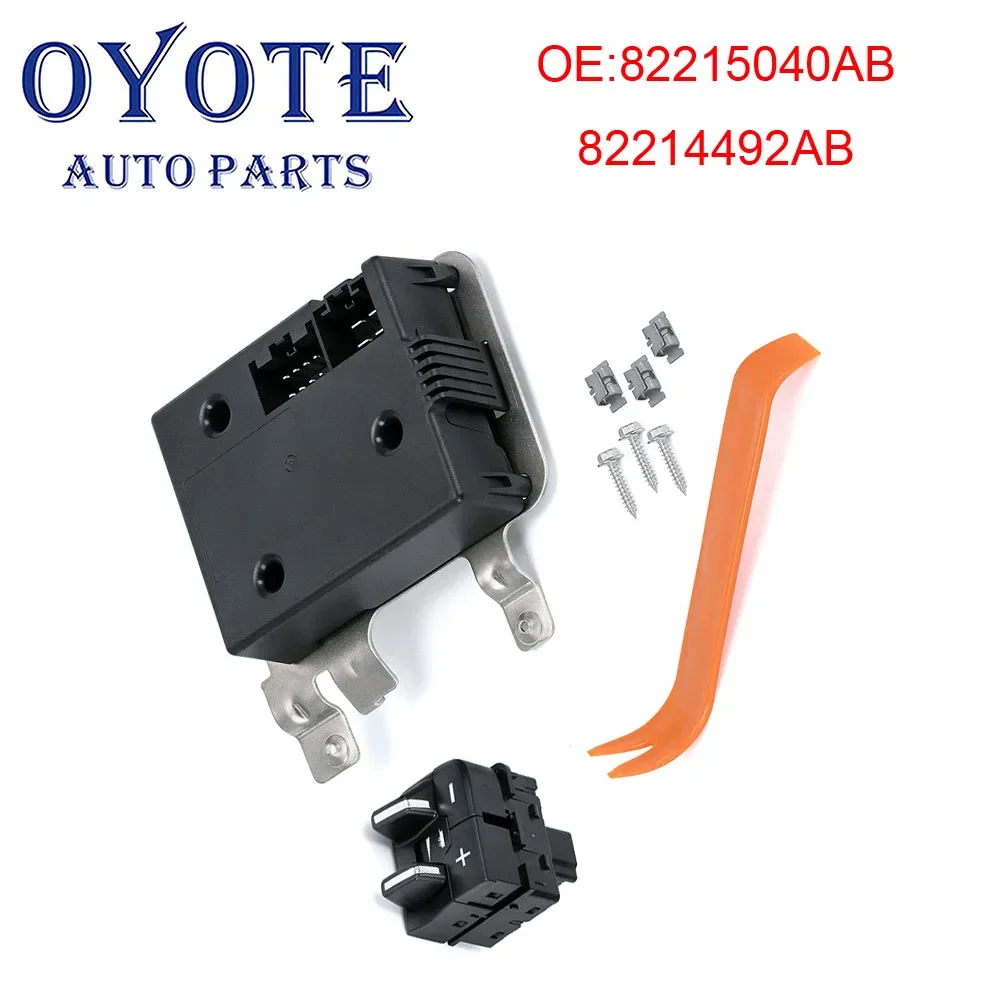 OYOTE 82215040AB Integrated Electric Trailer Brake Controller Kit For Dodge Ram 1500 2500 3500 4500 5500 2016-2018