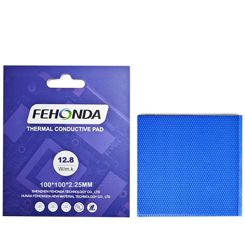 Almofada Térmica Fehonda Original 12.8w 85*45 100*100 mm Ultra-alta Condutividade Térmica Silicone Almofada Térmica para Gpu Cpu Placa de Vídeo