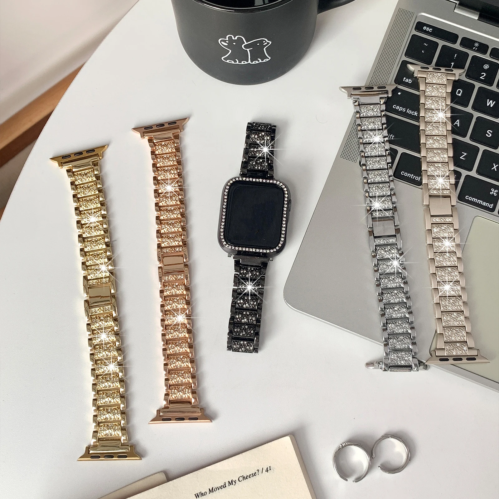 Women's Diamond Strap Stainless Steel Bracelet