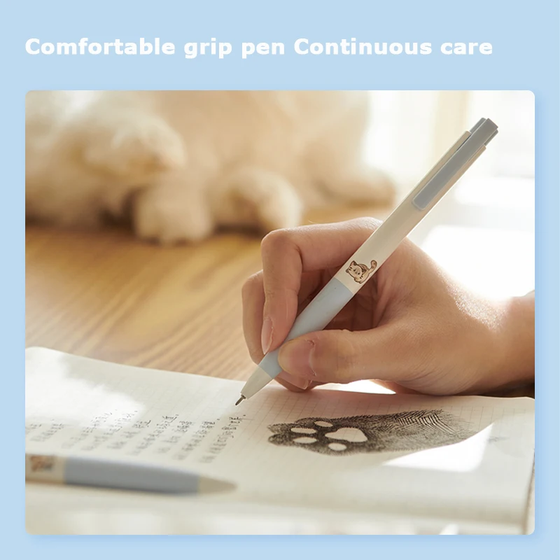 KACO Kawaii Cat Panda Gel Ink Pen, Non-Smudge Quick Dry Signature