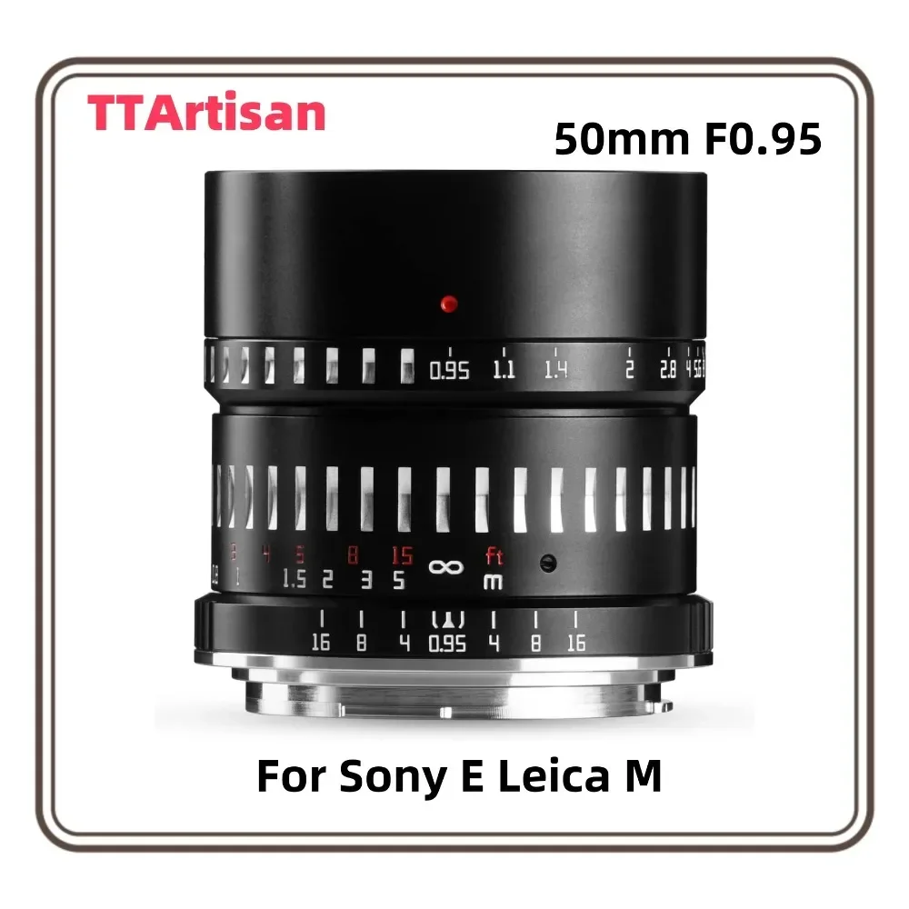 TTARTISAN 50mm F0.95 APS-C マニュアル固定焦点カメラレンズ ソニーE