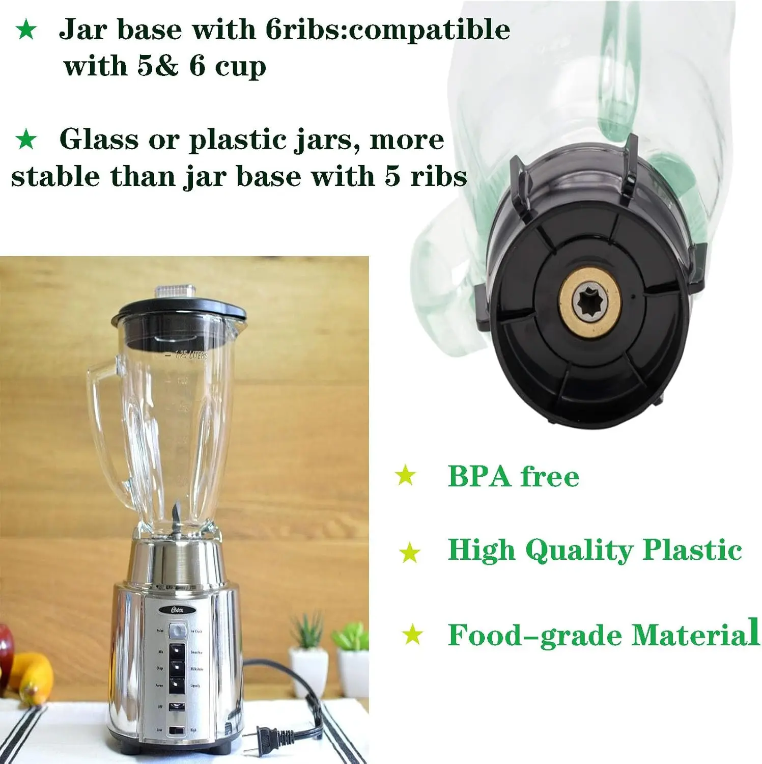 For Oster Blender Replacement Parts Blender Ice Blade With Jar