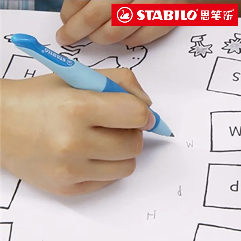 Stabilo Easyego 기계식 연필, 전문 왼손 오른손 잡기 자동 연필, 1.4mm 연필 리드, 1 박스 리드 선물
