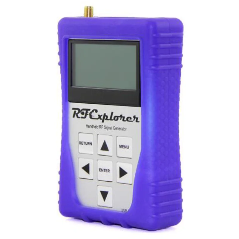RF Explorer WSUB1G 휴대용 디지털 스펙트럼 분석기 112KHz-100MHz USB 오실로스코프 보라색 케이스