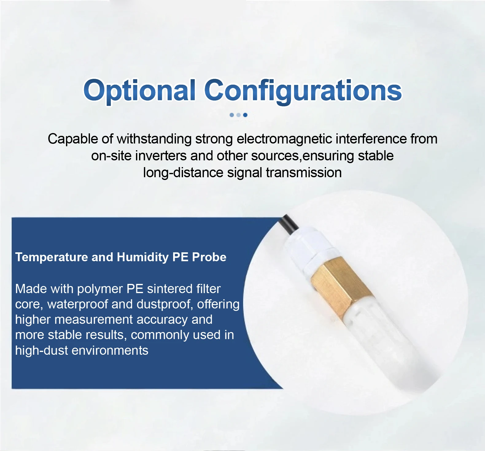 RS485 Temperature Humidity Sensor 0.5m Cable Industrial Waterproof High Precisio