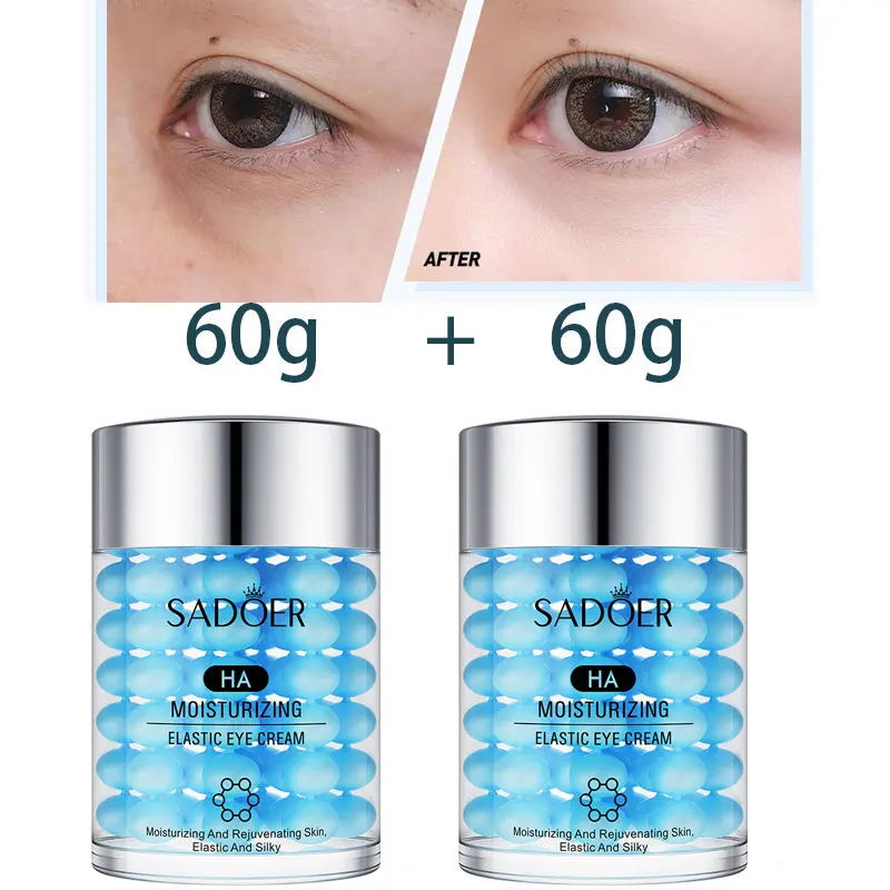 4D Hyaluronic Acid  Eye Cream 60g Dark Circle Moisturizing Anti-Aging Anti-Puffiness Unisex Male Female Korean Skin Care usb c type c male to 3 5mm female