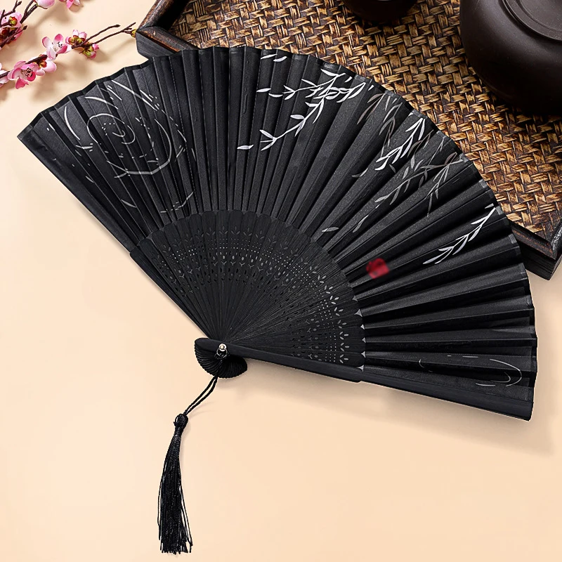 Folding Fan DIY Bamboo Handmade Painting Chinese Style Student Gift Ancient Style Wedding Gift
