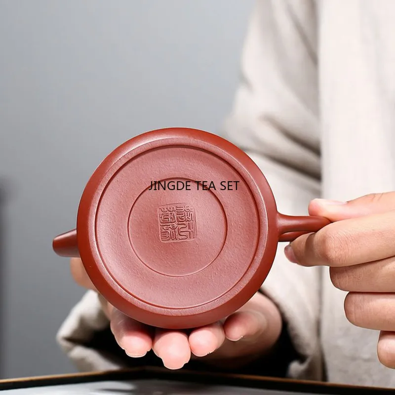 120ml Yixing Yixing Yixing Purple Clay Pot Authentic Raw Mineral Dahongpao Mud Beauty and Health Pot Kung Fu Tea Set