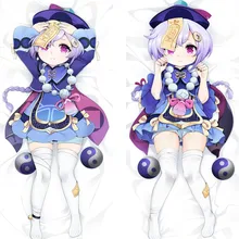 

Anime Game Genshin Impact Qiqi Character Dakimakura Anime Body pillowcase Hugging Long Girl Pillow cover Sexy Pillowcase