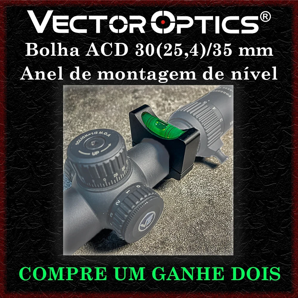 

Vector Optics Universal Flat Style Bubble Level 30/25.4mm Diameter ACD Full Metal Level Mount Ring