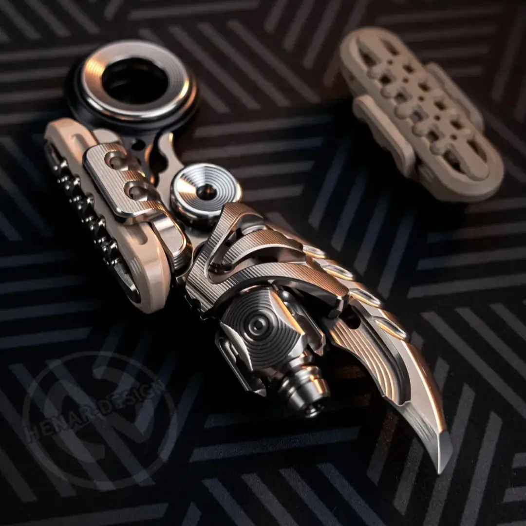 WANWU EDC 外骨格機械式磁気スライダーそわそわおもちゃ大人の感覚