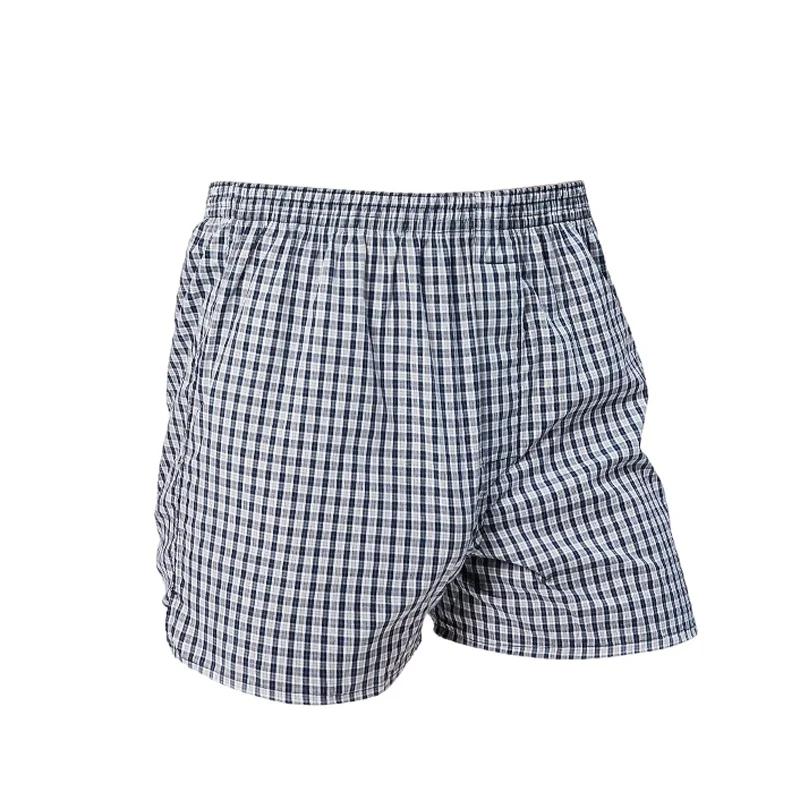 HaleyChan 1Pc Men's Casual Home Arrow Pants Cotton Loose Striped Check Boxer Mens Lingerie Comfortable Pajama Pants Mens Panties