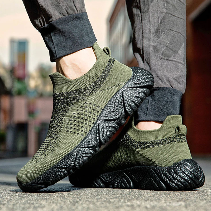 

Мужские кроссовки, удобные, эластичные, плетеные, флисовые, легкие, мужские, повседневные, мягкие, Нескользящие кроссовки, tenis masculino