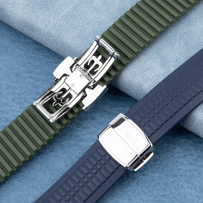 Rubber Strap 3k Aquanaut 3KF V4 3k5167 A330SC Automatic Mens Watch