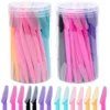 20Pcs/Bottle Eyebrow Razors With Container Facial Eye Brow Trimmer In Case Hair Removal Shaver Safe Blades Trimming Tools 1