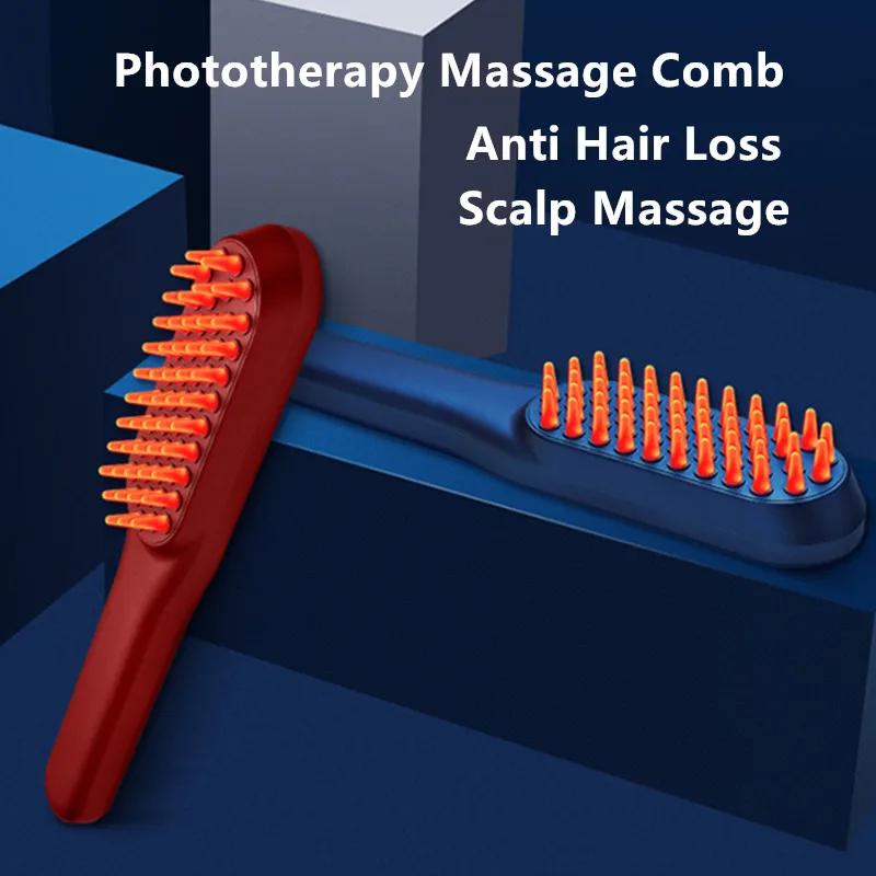 

Electric Laser Hair Growth Comb Anti Hair Loss Phototherapy Massage Comb Anti-static Scalp Massager Brush Headache Stress Relief