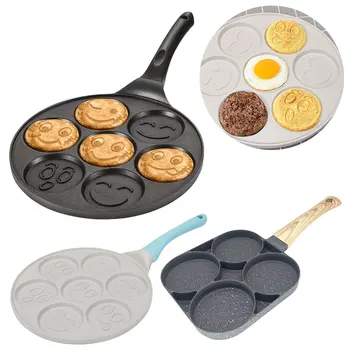 7/4 tazze Pancake Pan Uovo Frittata Crepe Padella Piastra antiaderente Pancake Maker Mini Pancake Maker Perfetto per la colazione dei bambini 1