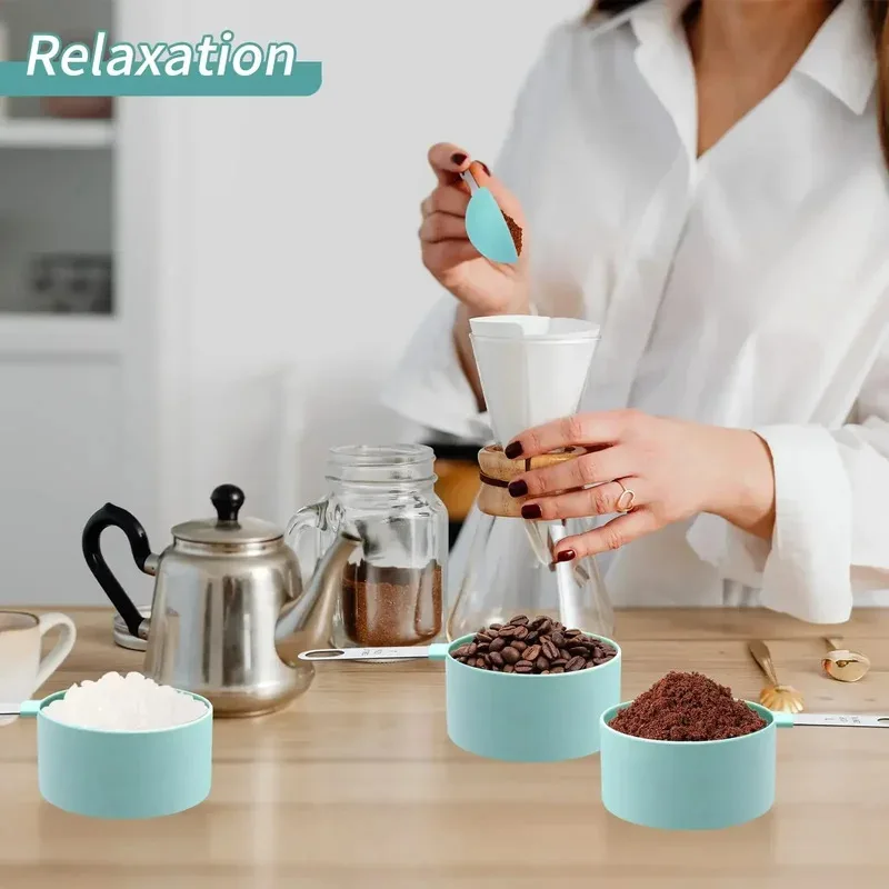 Baking Measuring Cup and Spoon Set Flour Sugar Salt Kitchen Uses