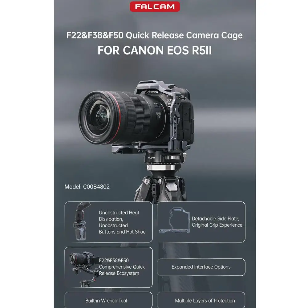 FALCAM F22&F38&F50 C00B4802 Quick Release Camera Cage(FOR R5II)