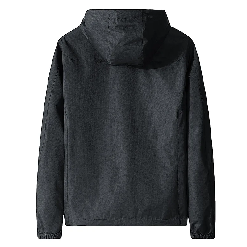 2024 Winter Autumn Fashion Windproof Warm Sport Coat Hooded for Men Waterproof Outwear Sportswear Thin Mens Jacket Plus Size 5XL